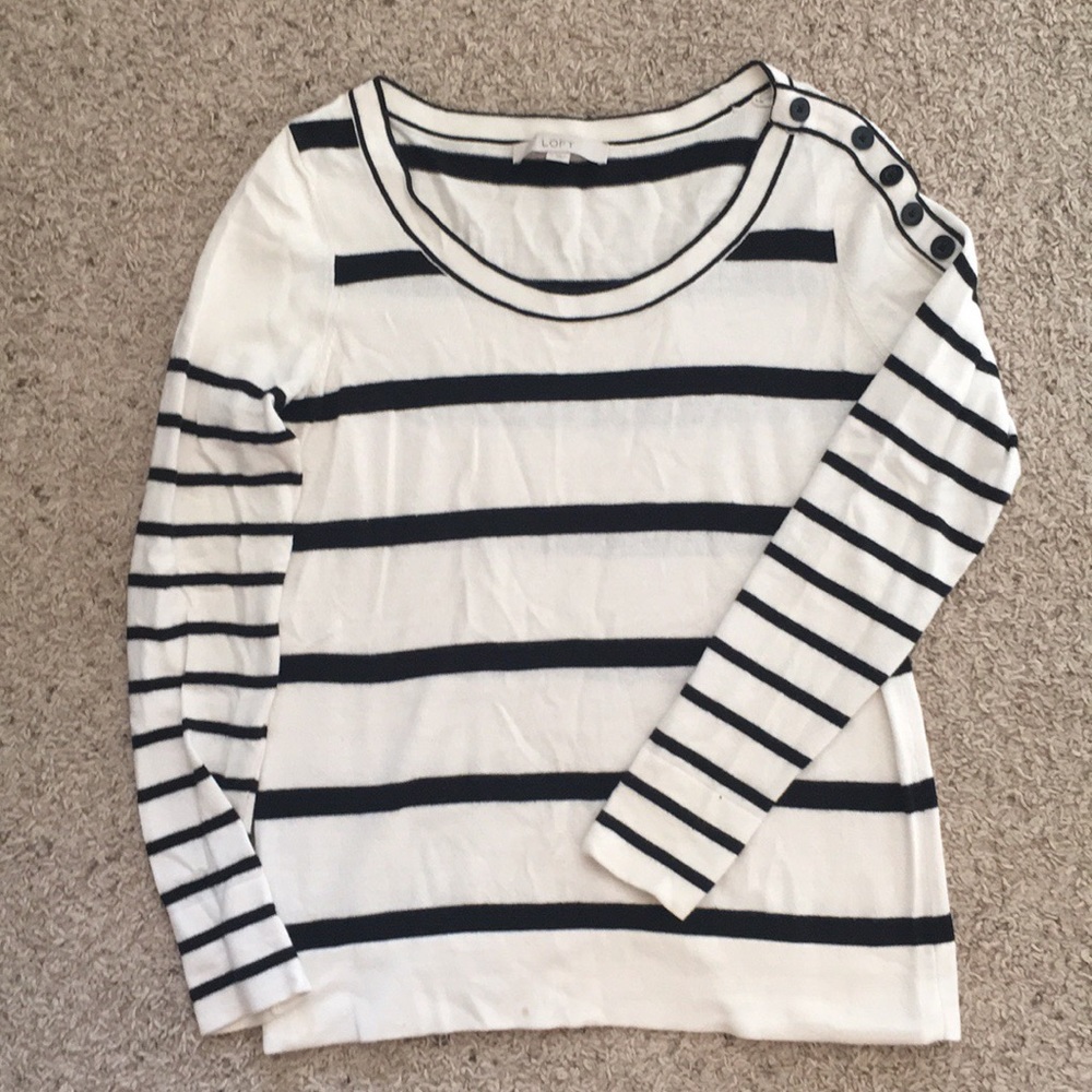 LOFT striped sweater